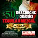 Descorche de tequila o mezcal a $50 en Potzollcalli