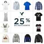 25% de descuento en tiendas American Eagle del 12 al 16 de septiembre