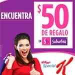Cupón de Special K para Suburbia con $50 pesos de descuento