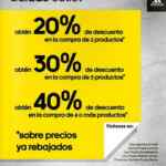 20% de descuento x 2 prendas, 30% de descuento x 3 prendas y 40% de descuento en 4 o más prendas en Adidas Outlet