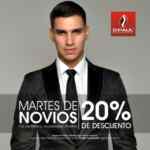 20% de descuento en D'Paul en venta y renta de trajes los martes de septiembre