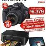Camara Canon Rebel T3 + tablet Polaroid + multifuncional a $6379 pesos