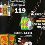 Pomos Oxxo Independencia · gratis bolsa de hielos en la compra de 2 Freskas · 2 botellas de ron antillano 1 litro por $119