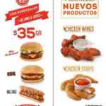 Hamburguesas y Big Dog a sólo $35 ($65 en combo) en Sixties Burger de lunes a jueves