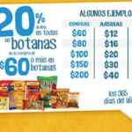 Compra $60 o más de botanas en Oxxo y obten 20% de descuento