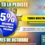 15% de descuento en instrumentos musicales todo octubre en Music Club