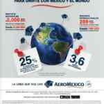 Vuelos nacionales desde $2,000 e internacionales desde $249 dólares del 21 al 24 de octubre en Aeroméxico
