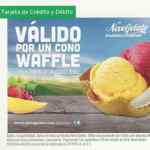 Cupón Neve Gelato de cono waffle gratis en la compra de un gelato doble