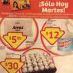 Mañana en Soriana caja de 30 huevos a $30, arroz extra $5.90, manzana $19.65 y limón $7.65