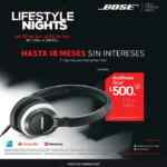 Lifestyle Nights en Tiendas Bose: Audífonos Bose rebajados de $2399 a sólo $500 pesos
