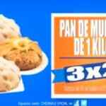 Pan de muerto de 1 kilo al 3x2 en Chedraui