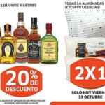 2x1 almohadas y 20% de descuento los vinos y licores en Soriana