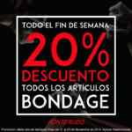 20% de descuento en artículos bondage en la sex shop Erotika
