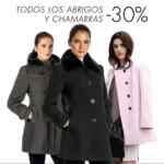 30% de descuento en todos los abrigos y chamarras en Vanity