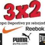 3x2 en ropa deportiva rebajada Nike, Adidas, Puma, Reebok y Everlast en Sears
