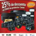 25% de descuento en todos los productos Canon comprando con distribuidores autorizados