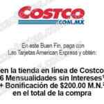 Ofertas en Costco El Buen Fin 2014: $200 de bonificación y 6 meses sin intereses con el cupón AMX1114