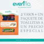 Paquete de 2 vasos Evenflo + toallitas KleenBebé Suavelastic Max por $89