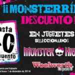 Hasta 40% de descuento en juguetes Monster High en Woolworth