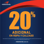 20% de descuento adicional en ropa y calzado en Mistertennis del 2 al 7 de diciembre