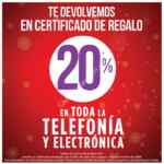 20% de devolución en certificado en los departamentos de telefonía y electrónica en Suburbia