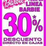 30% de descuento en toda la línea Barbie en Juguetibici
