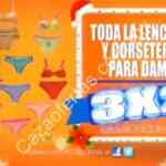 3x2 lencería y ropa interior para mujer en Chedraui, ademas pantalla LED 40” ó refri Mabe 10 pies a $4,995