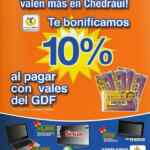 10% de bonificación pagando en Chedraui con vales del GDF