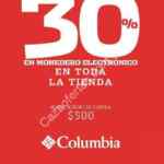 30% en monedero electrónico en tiendas Columbia Sportswear