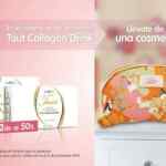 Segundo producto a mitad de precio y cosmetiquera gratis al comprar 2 productos Taut Collagen Drink en GNC