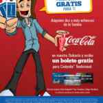 Boleto gratis para Cinépolis en la compra de 2 refrescos Coca-Cola con Club Cinépolis