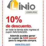 Cupón Linio NAVIDAD200 con 10% de descuento en todo y $200 para segunda compra