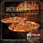 Pizzas al 2x1 todos los miércoles en 50 Friends Pizza (aplica sólo en servicio a domicilio)