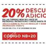 Cupón 20% de descuento adicional en toda la tienda New Balance