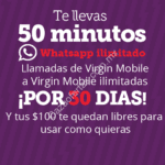 Promociones navideñas en recargas Virgin Mobile: Recibe minutos gratis, whatsapp ilimitado y más con tus recargas desde $50