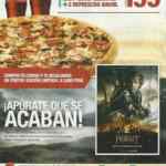 Poster de El Hobbit edición limitada gratis al comprar un combo especial de pizza en Papa Johns