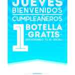 Botella gratis para cumpleañeros de diciembre los jueves en restaurante Puerto Bocavela