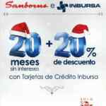 Sanborns e Inbursa tienen 20% de descuento y 20 meses sin intereses en toda la tienda