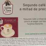 Compra un cafe y el segundo es a mitad de precio en Santa Clara si pagas con Banorte