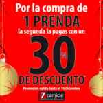 30% de descuento en segunda camisa en 7camicie
