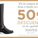 Segundo par de botas o botines a mitad de precio en tiendas Dione