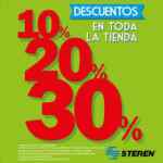 Descuentos Steren - 10%, 20% y 30% de bonificación en Steren Card este fin de año