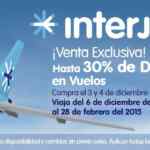Venta Exclusiva PriceTravel Interjet: Hasta 30% de descuento en vuelos sólo hoy y mañana