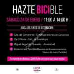 Chalecos reflejantes para ciclistas GRATIS sólo hoy 24 de enero con la campaña hazte BICIble