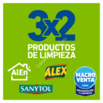 En Lowes hay 3x2 en productos de limpieza marca Alen, Alex y Sanytol