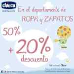 50% + 20% de descuento en ropa y zapatos para niños en tiendas Chicco México
