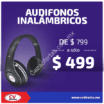 Audífonos inalámbricos bluetooth a $499 y envío gratis en CV Directo sólo hoy