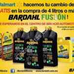 Cambio de Aceite GRATIS en la compra de 4 Litros de Bardahl Fus1ón en tiendas Walmart Participantes