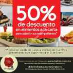 Cupón del 50% de descuento en alimentos a la carta en Bellini restaurante giratorio