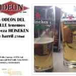 Cerveza Heineken de barril a $16 en restaurante Odeon del Valle (DF)
